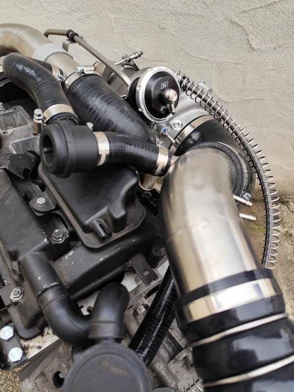 1.8T 20V Plug & Play Turbo Kit: PSR GTX28 + Stoßaufladungskrümmer + Downpipe + Leitungen + Ansaugrohr