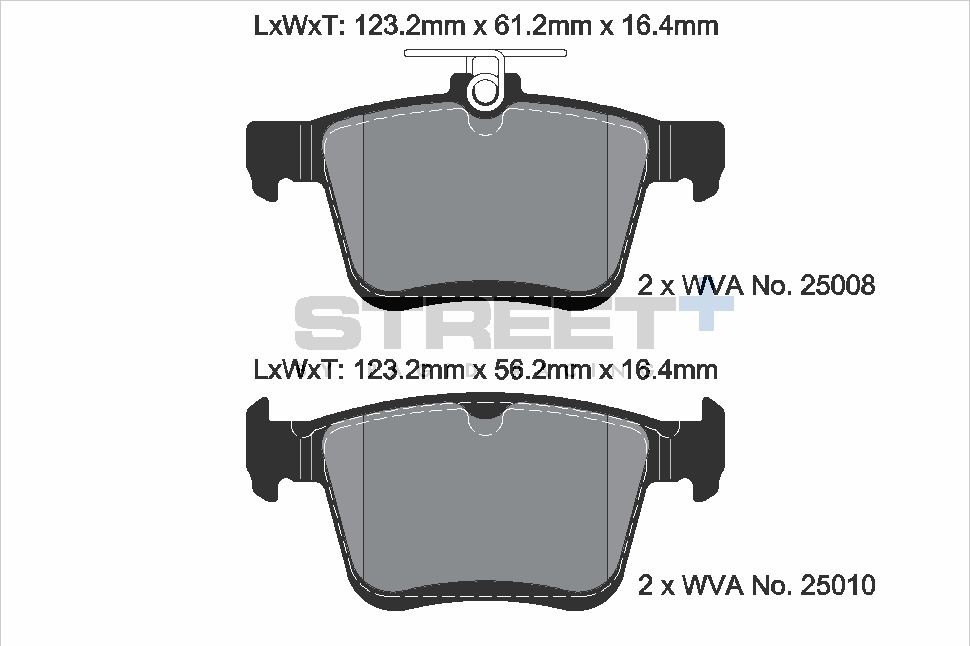 VW Racing Bremsbeläge HA T8101SP2001 Street+ PAGID
