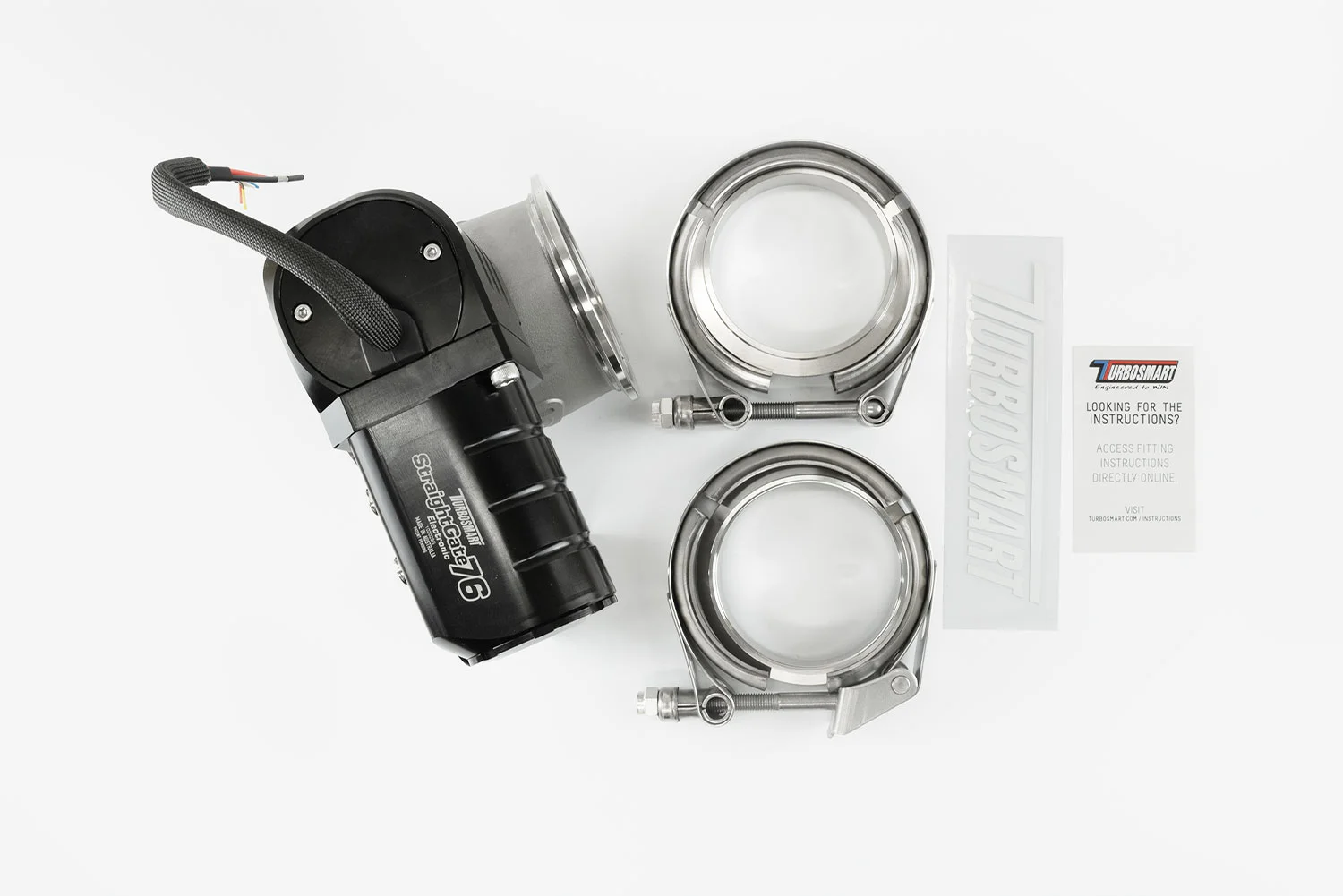 Turbosmart StraightGate76 ESG76 Elektronisches Externes Wastegate