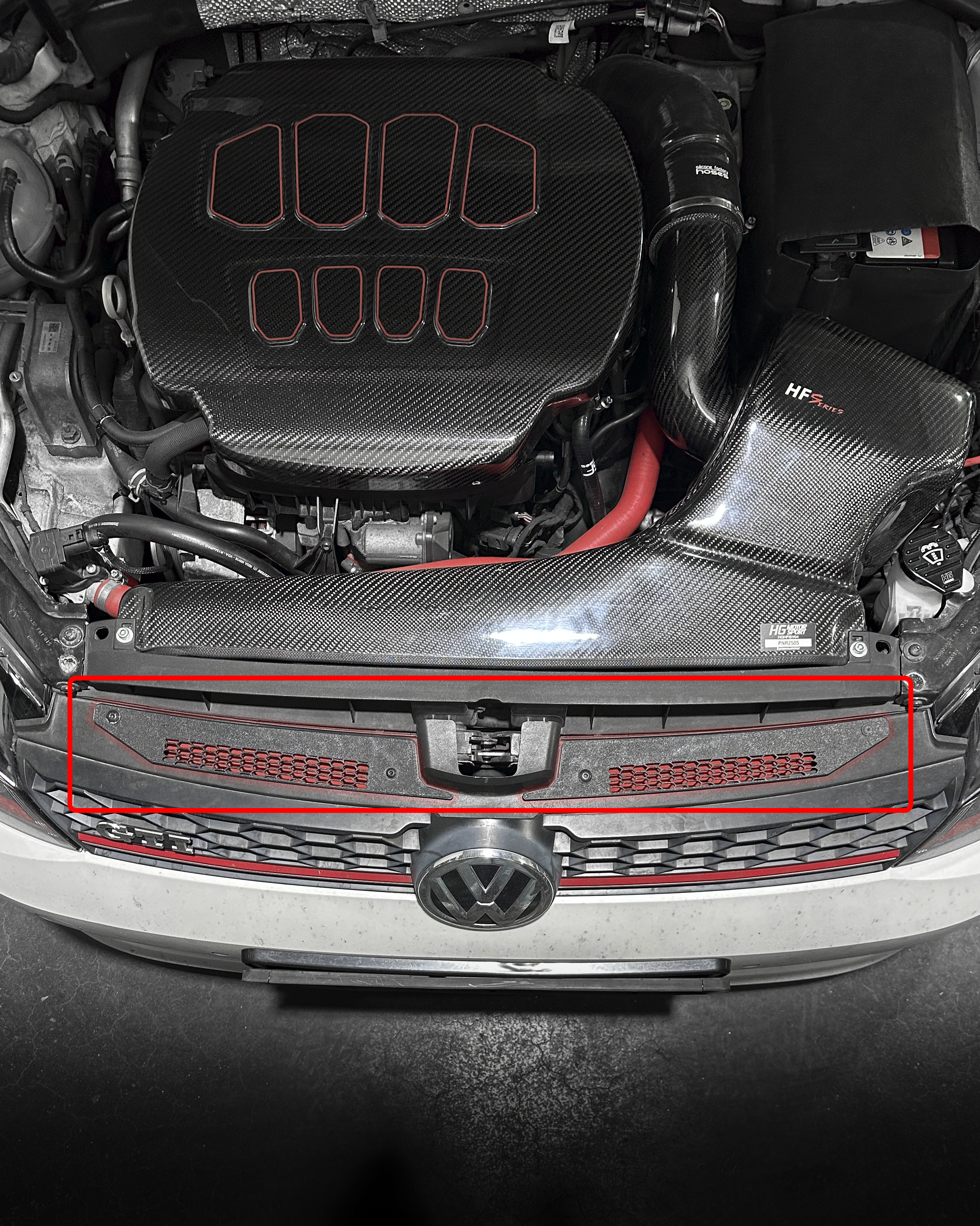 Luftleitblech Cover im Wabendesign HF-Series Golf 7 alle Modelle