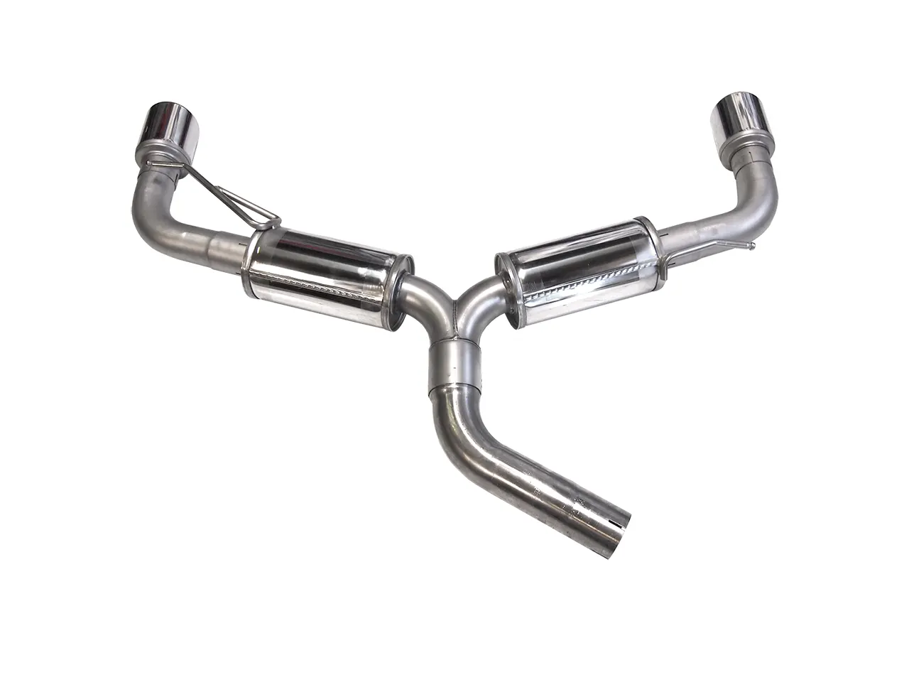 Bull-X ECE Endschalldämpfer 3" Y-Style links/rechts 1K Plattform 2.0 T(F)SI FWD (z.B. Golf 5/6)