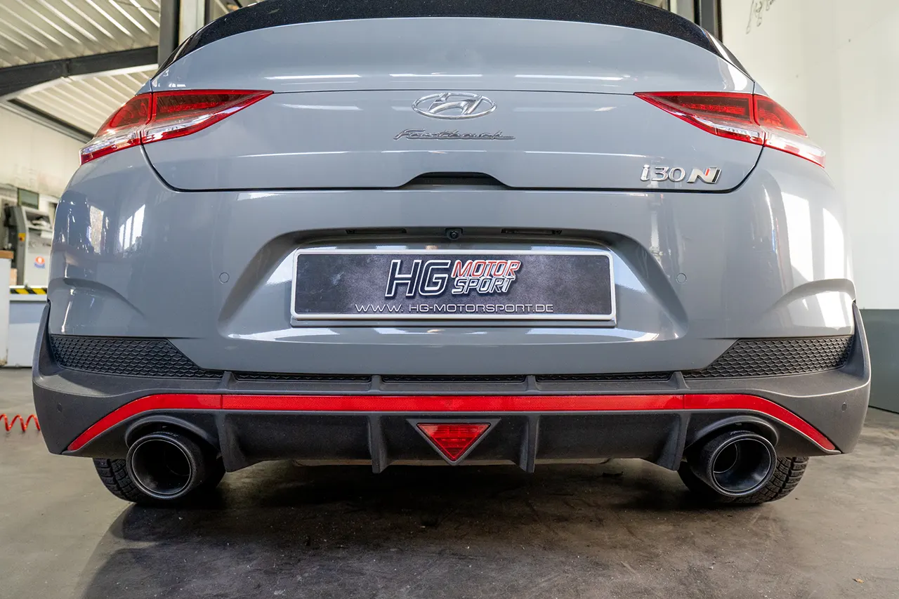 Bull-X Endrohrset: Carbon 2x114mm Hyundai i30N inkl. Performance