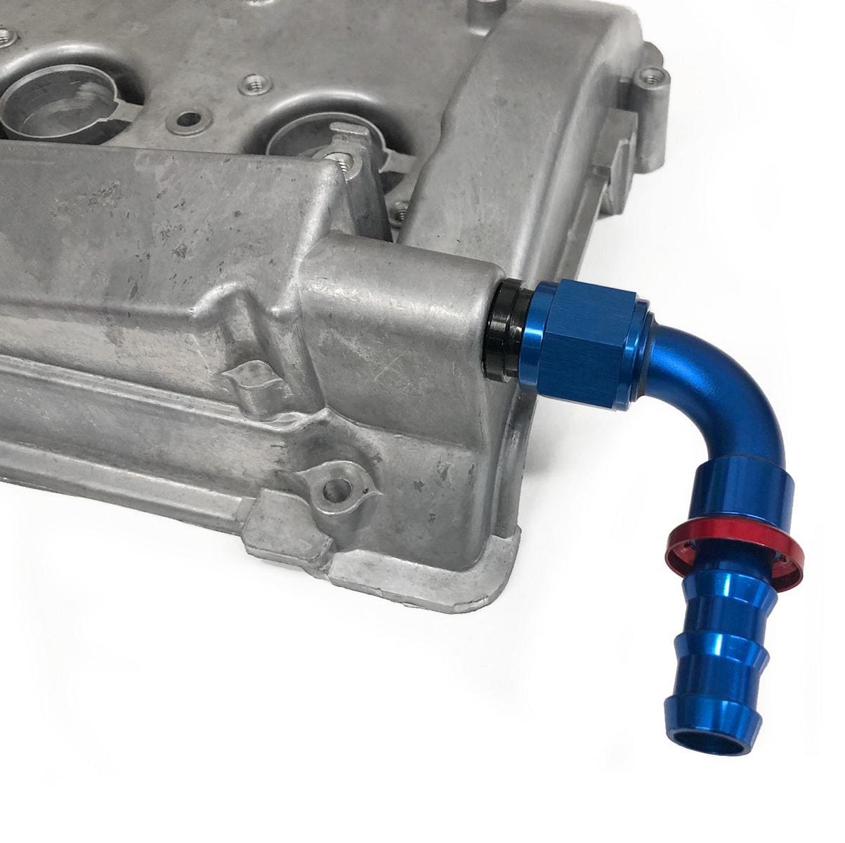 VR6 12V Adapter Ventildeckel Motorentlüftung Dash 10 BILLET