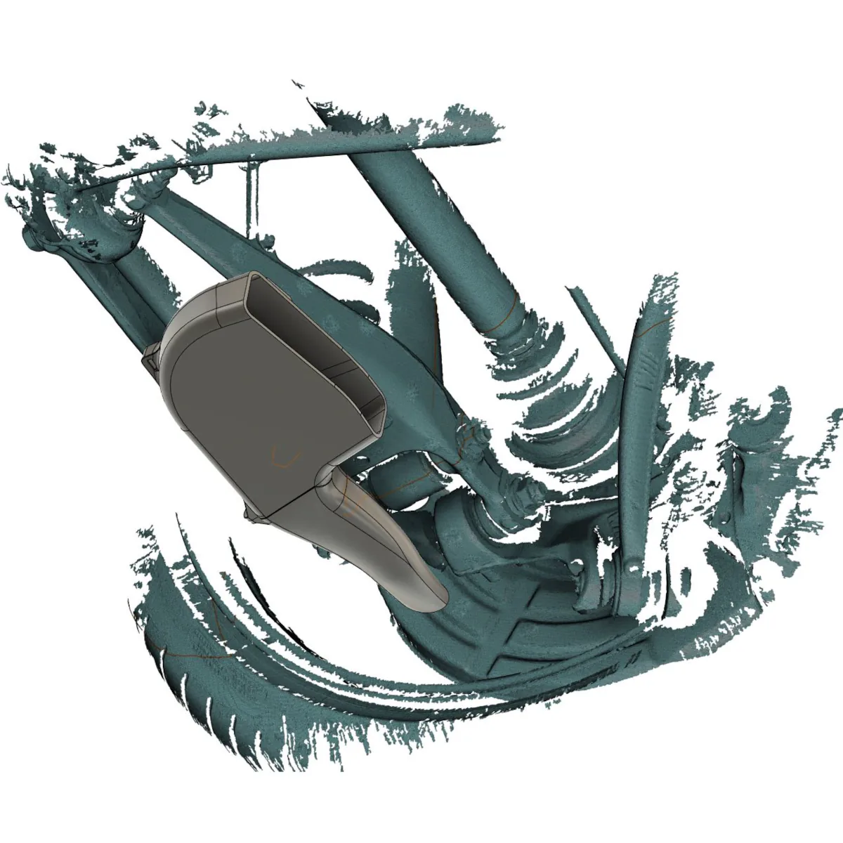 Bremsenkühlung HA Carbon passend für BMW F87 M2 & S55B30 F8X M3/M4