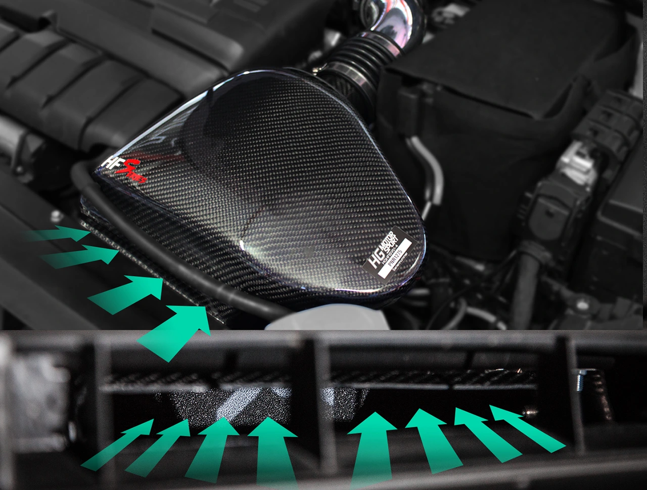 HFI Carbon Air Intake Kit Gen.2 "Plus" VAG 2.0 T(F)SI EA113 (z.B. Golf 5/6, S3 8P)