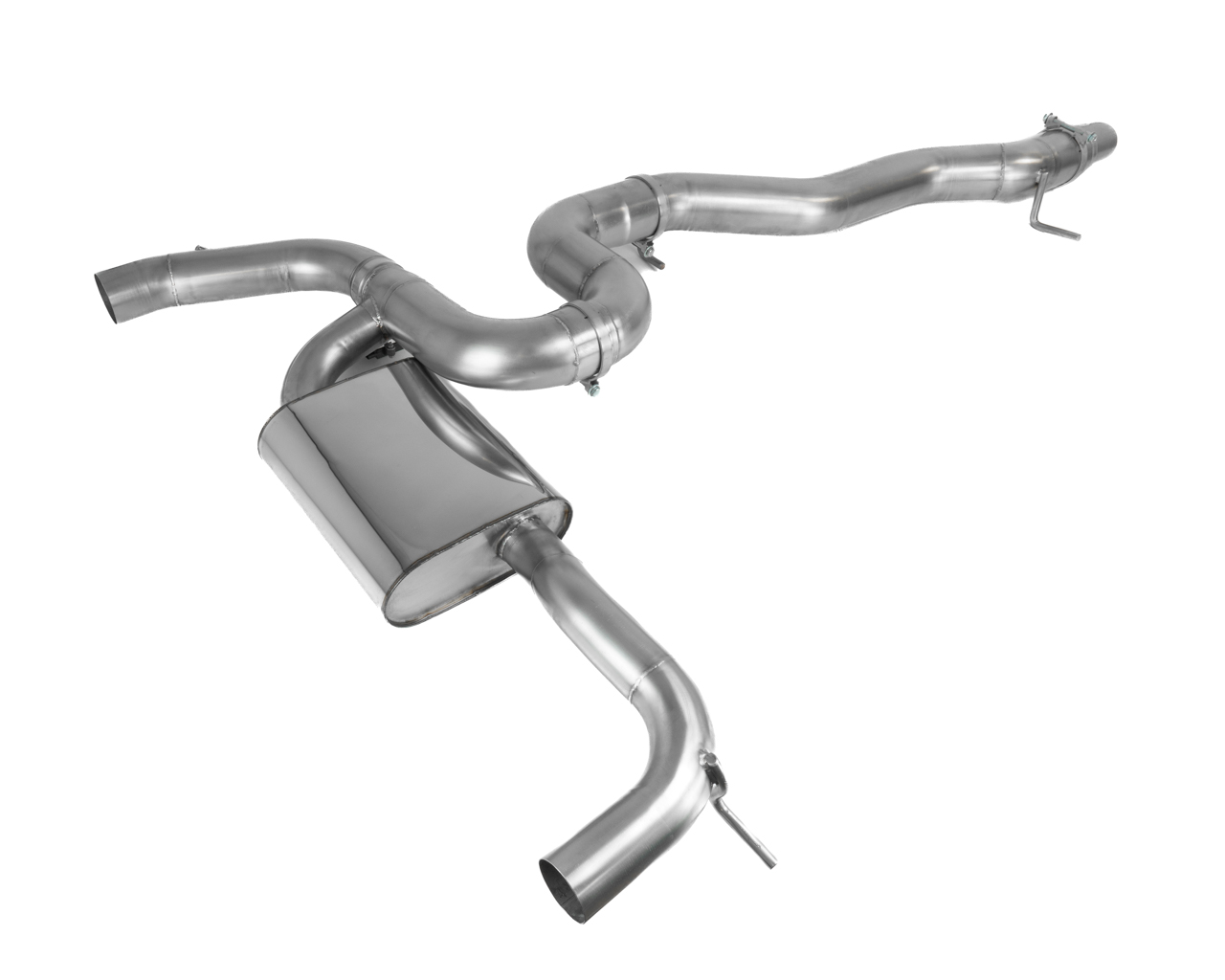 EGO-X Abgasanlage 3,5" VW Golf 8 R 320/333PS, Audi S3 8Y 310PS (82dB) inkl.Leistungssteigerung & Ein