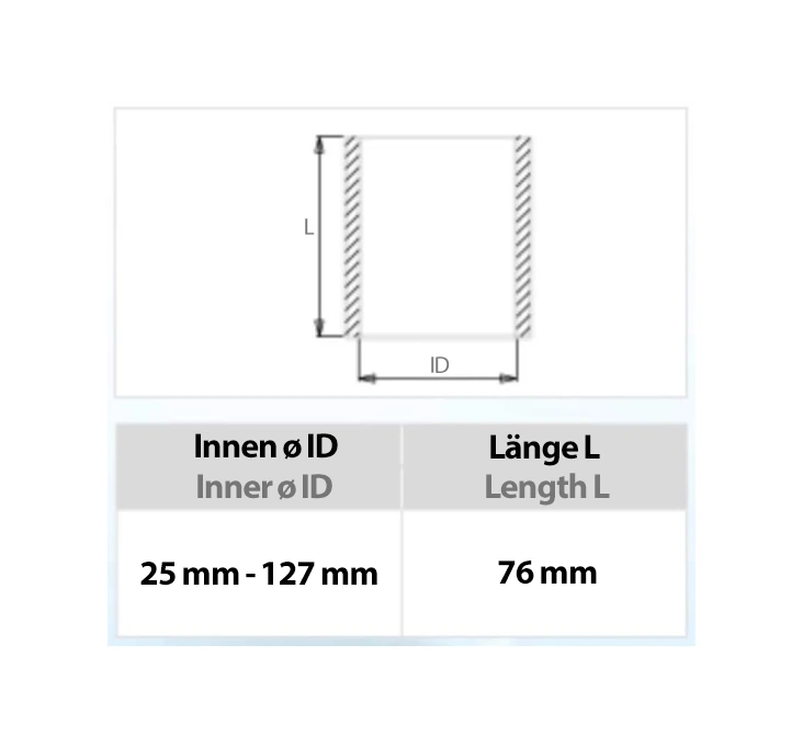Silikon Verbinder (60mm - 127mm Innendurchmesser)