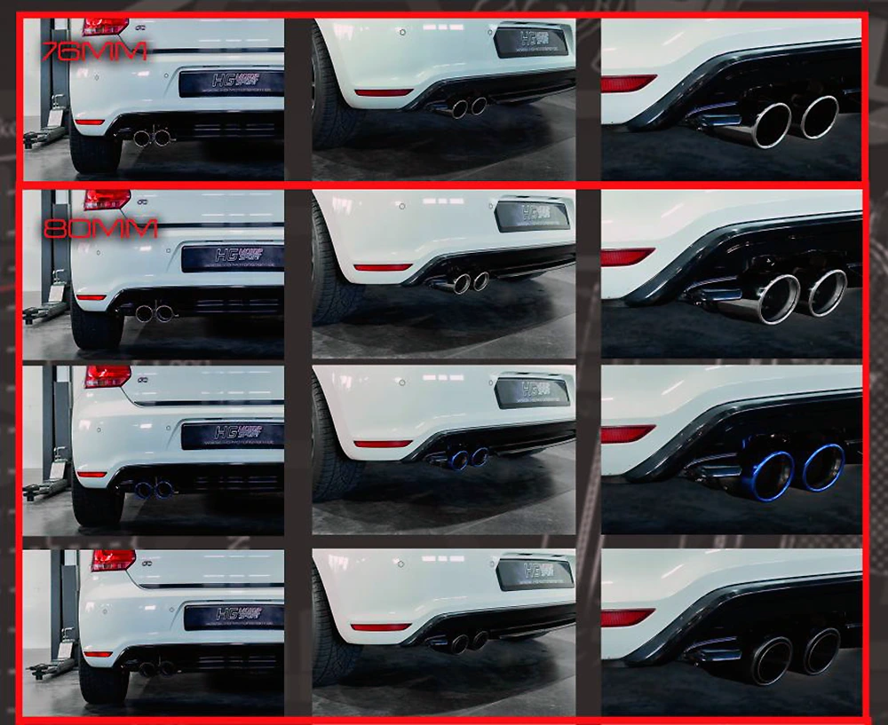 EGO-X Abgasanlage 2,75" Audi A1 8X, VW Polo 6R/6C inkl. GTI 1.4+1.8 T(F)SI (mit ECE*)