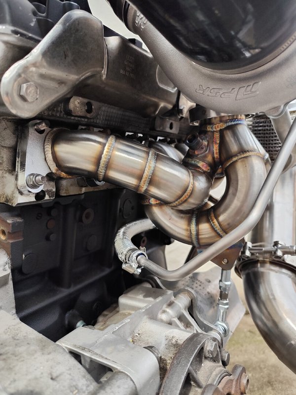 1.8T 20V Plug & Play Turbo Kit: PSR GTX28 + Stoßaufladungskrümmer + Downpipe + Leitungen + Ansaugrohr