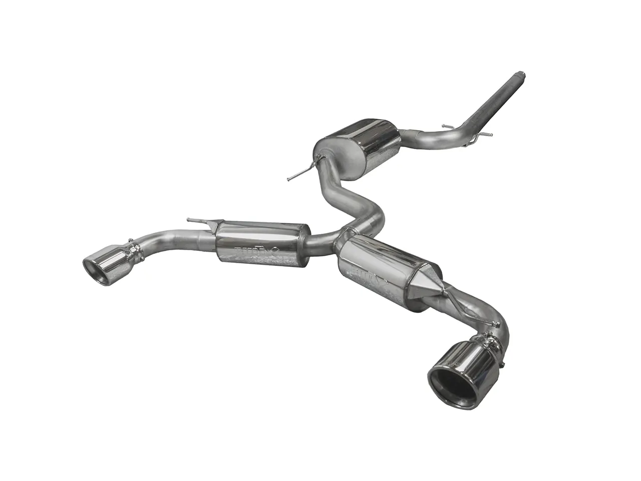 Bull-X ECE Abgasanlage 3" Y-Style "VAG02" MQB Plattform 1.8-2.0 TSI FWD (Golf 7 GTI, Leon 5F)