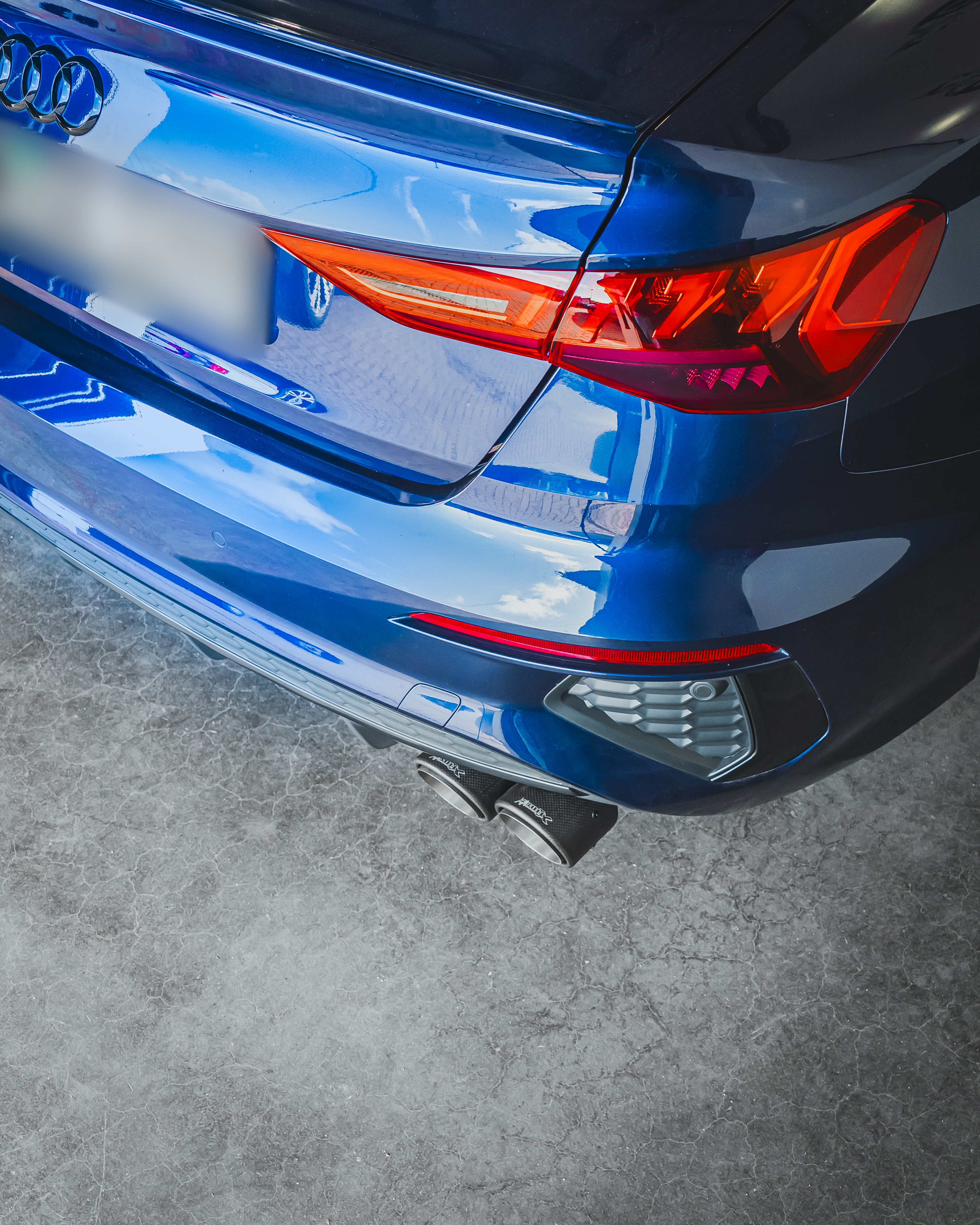 EGO-X Abgasanlage 3,5" VW Golf 8 R 320/333PS, Audi S3 8Y 310PS (82dB) inkl.Leistungssteigerung & Ein