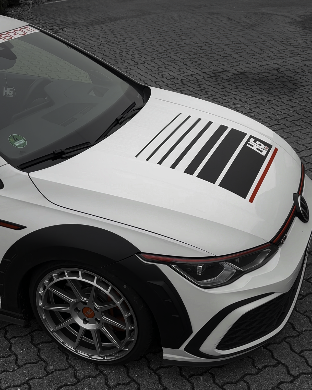 HG-Motorsport Golf 8 Designkit C-Säule+ Haube