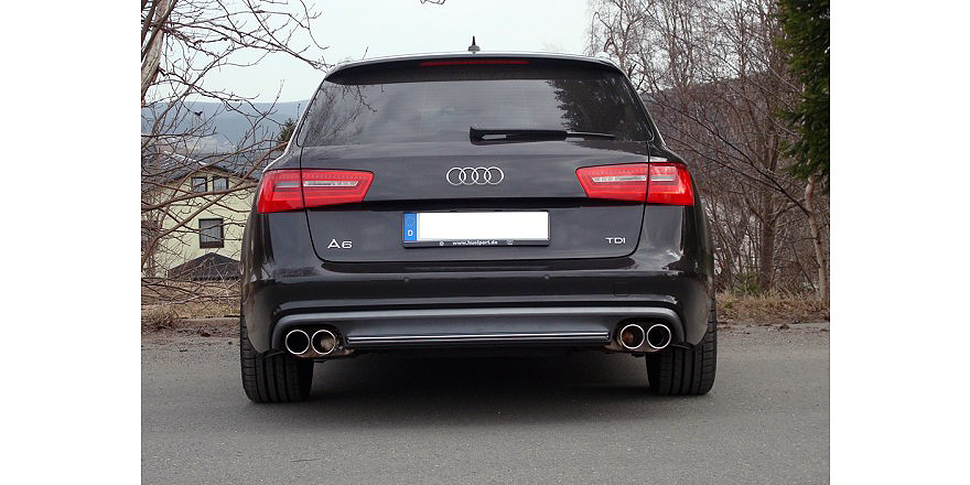 FOX Endschalldämpfer zweiflutig Audi A6 C7/4G 3.0 TFSI quattro 300/310PS