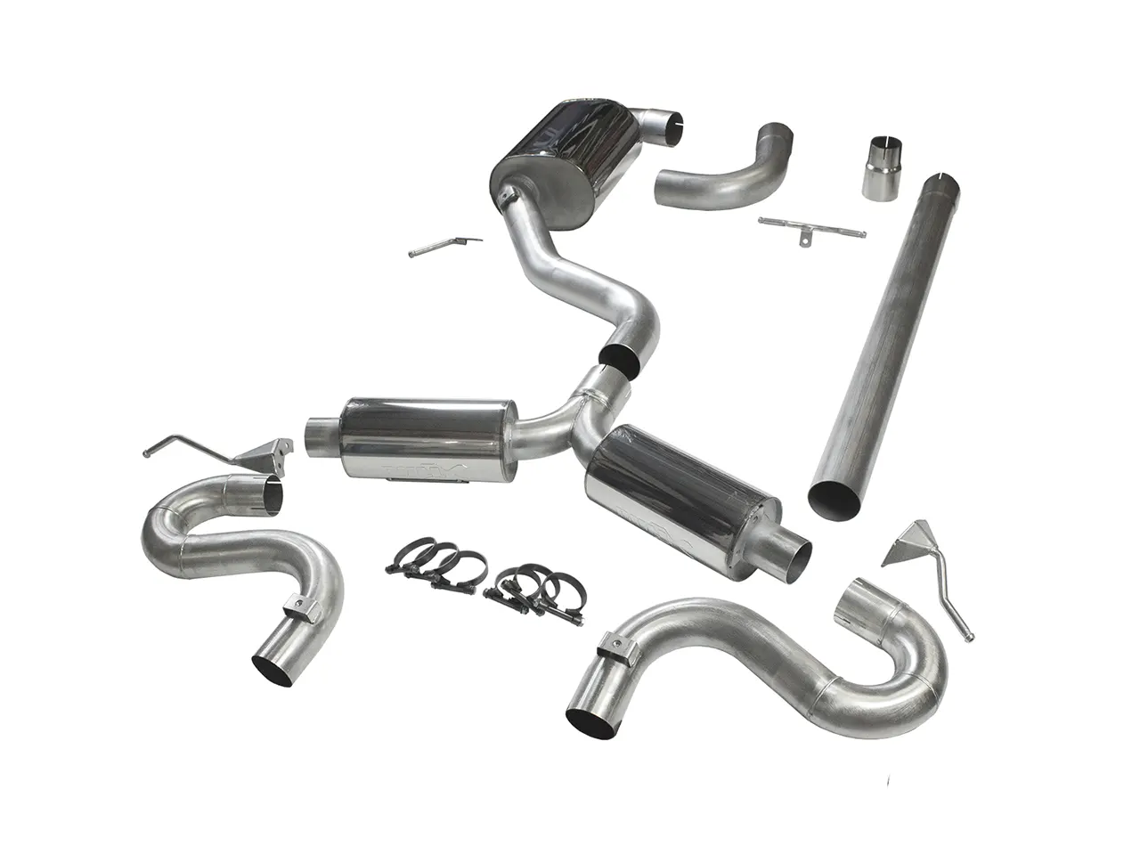 Bull-X Abgasanlage 3" Y-Style "VAG02" MQB Plattform 1.8-2.0 TSI FWD (Golf 7 GTI, Leon 5F)
