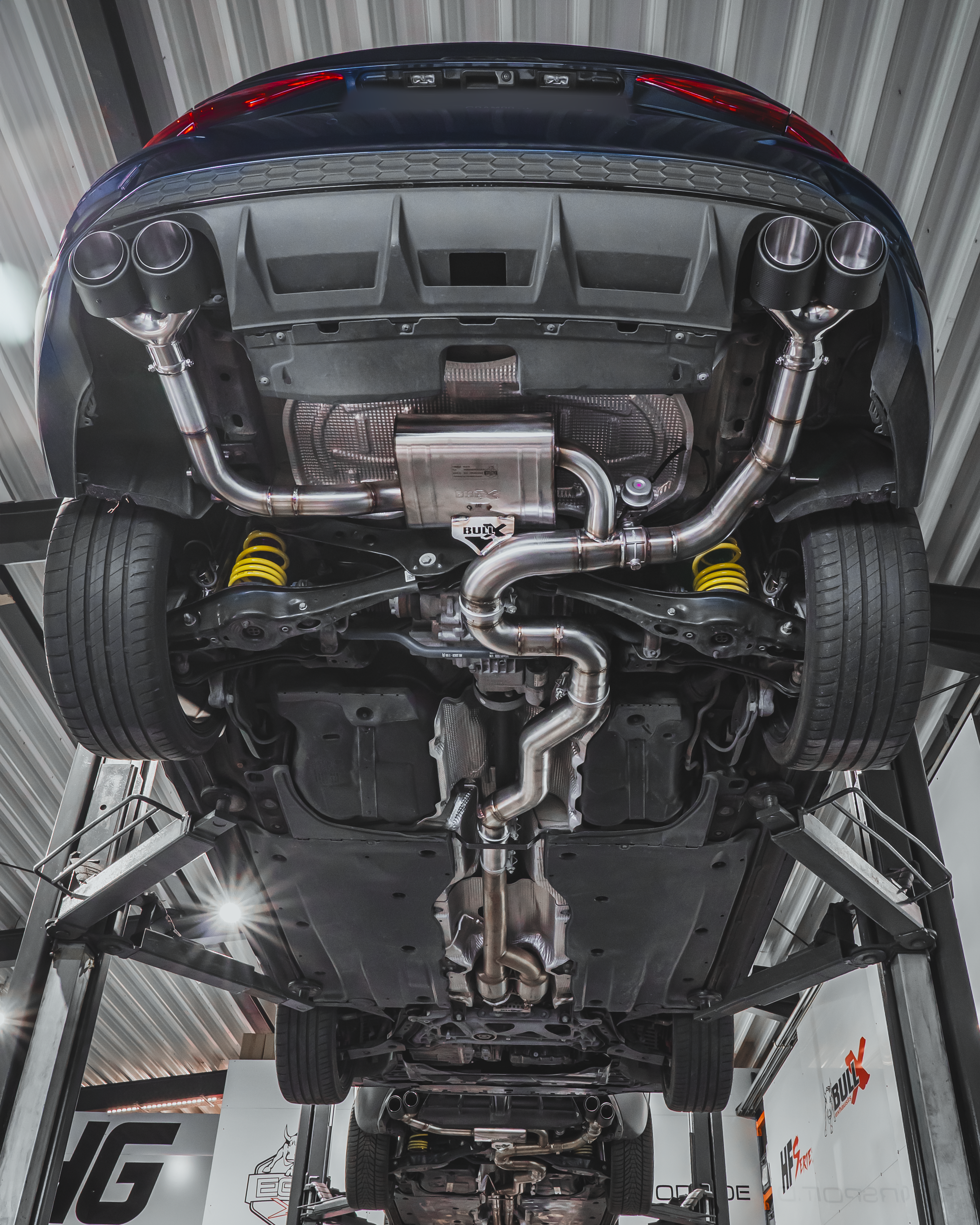 EGO-X Abgasanlage 3,5" VW Golf 8 R 320/333PS, Audi S3 8Y 310PS (82dB) inkl.Leistungssteigerung & Ein