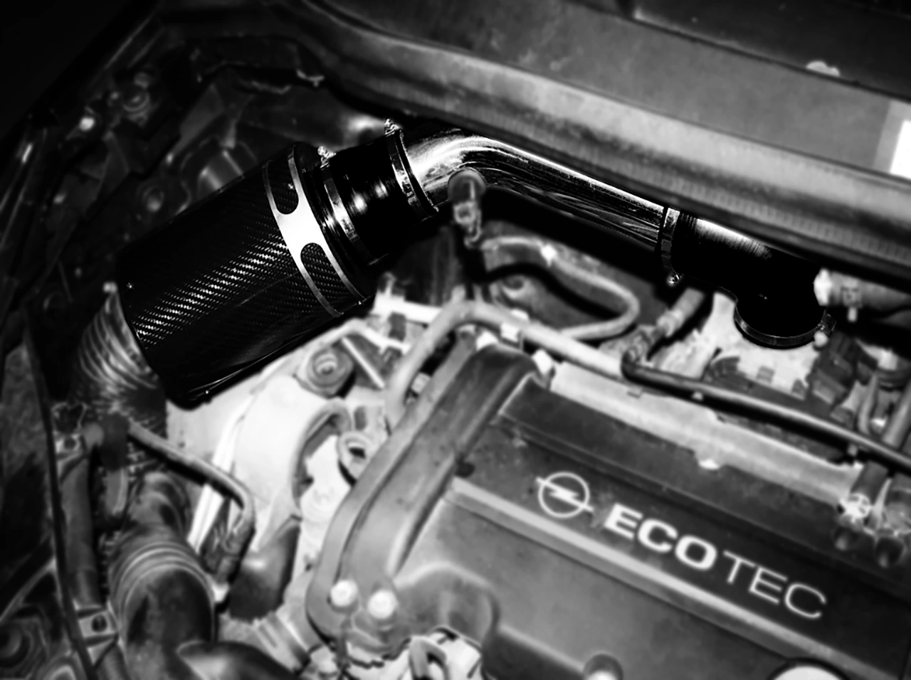HFI Carbon Cold Air Intake Kit Opel Corsa D 1.2-1.4 16V