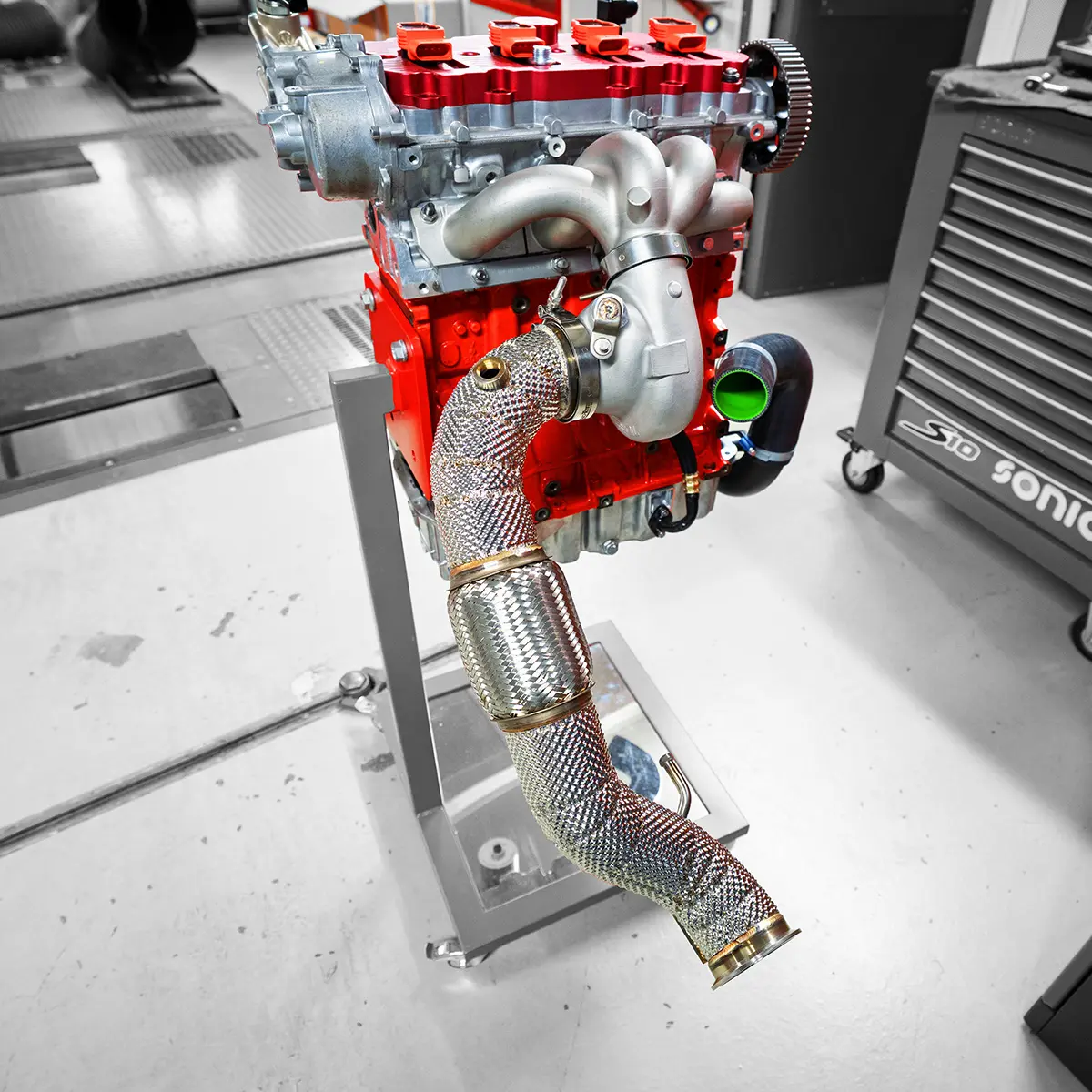 2.0 TFSI EA113 3 Custom Downpipe für Thor 655 Turbo BAR-TEK®