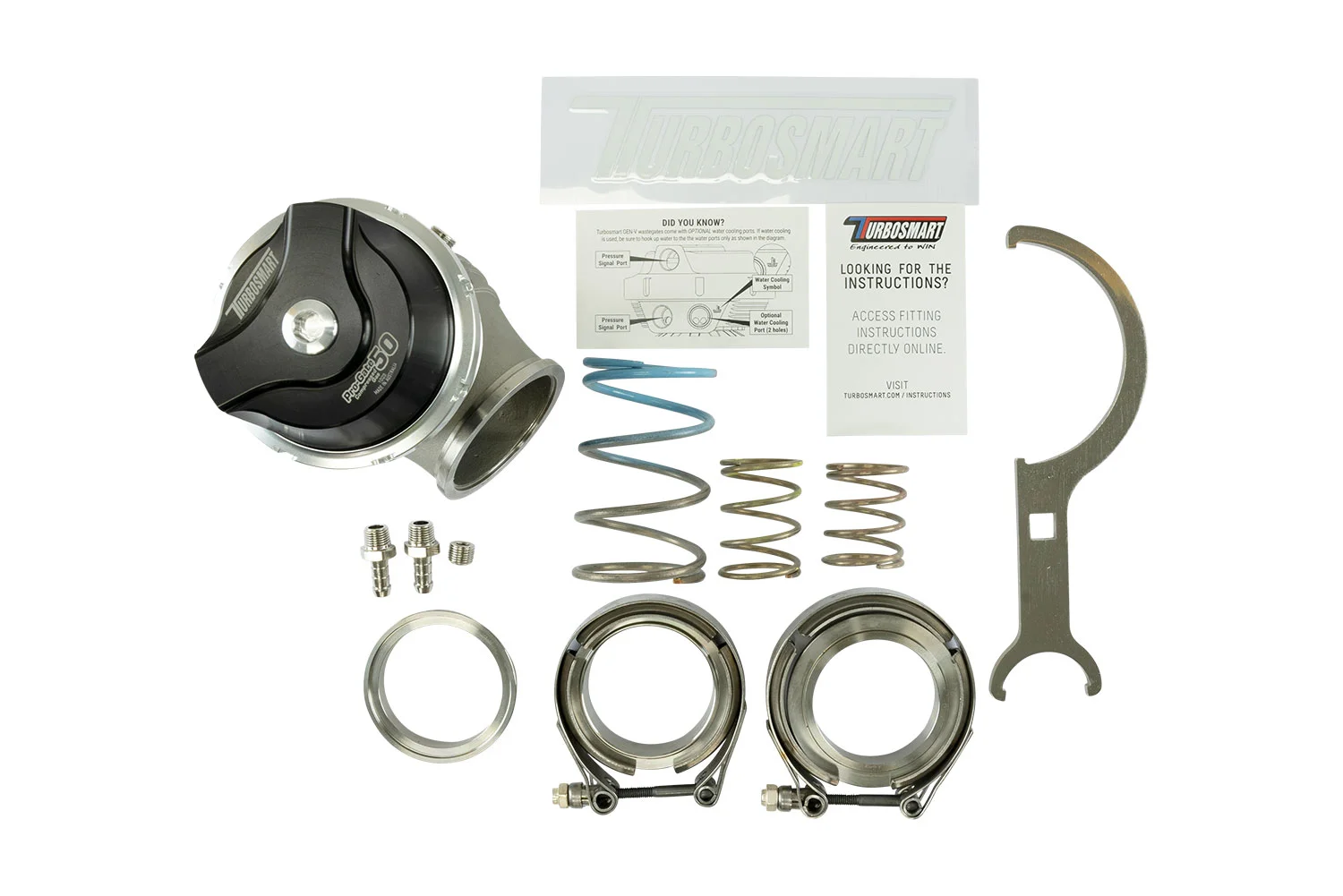 Turbosmart GenV ProGate50CG Compressed Gas" 0,48 bar (Schwarz)