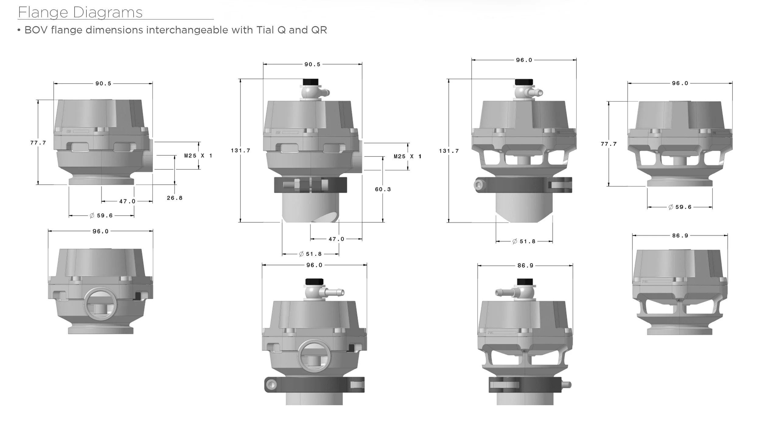 Garrett Vent BOV 50mm GVB-50R Schwarz