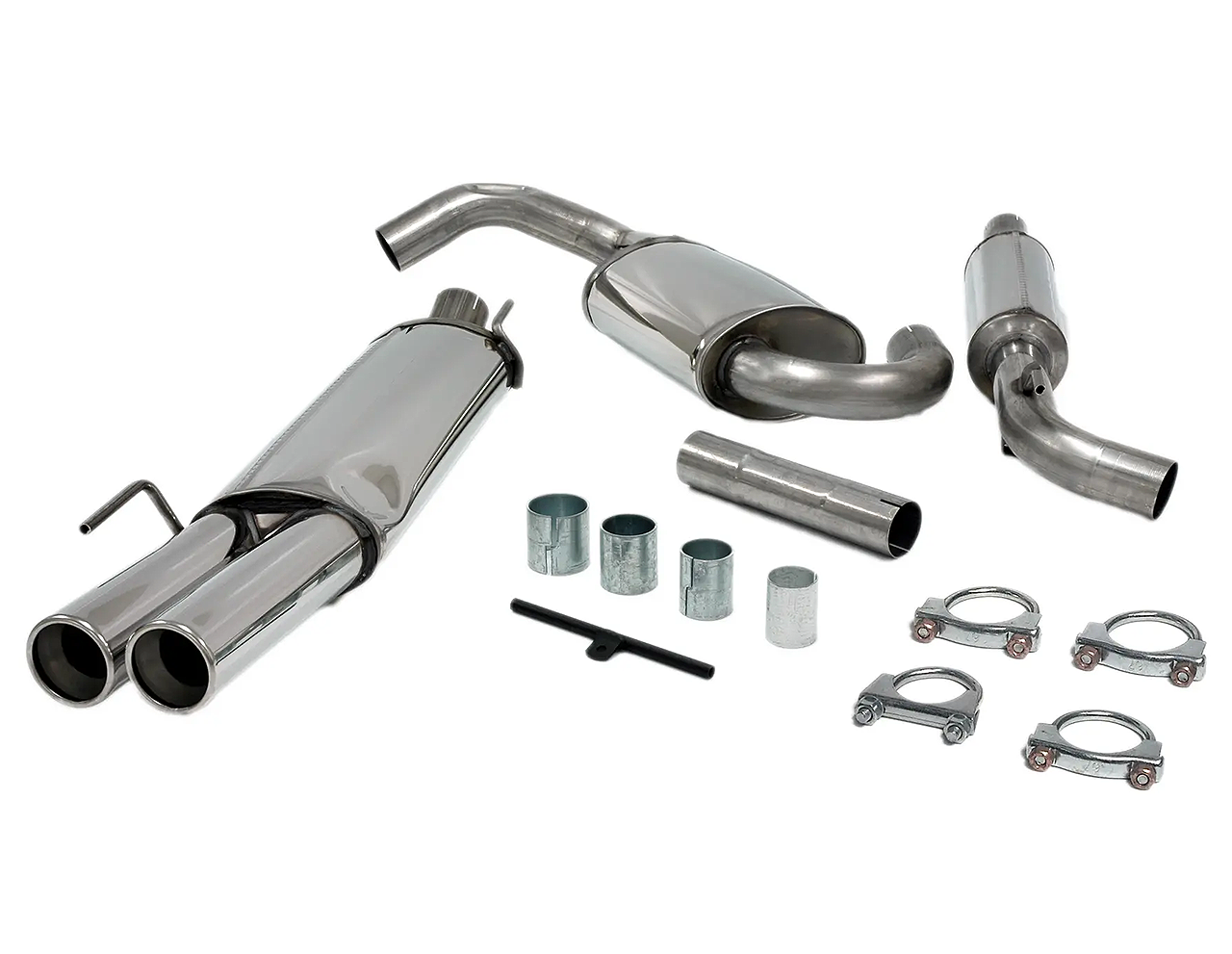 HG-Classic Line Abgassystem 2,5" VW Golf 3 1.4-2.9L / 1.9 TDI